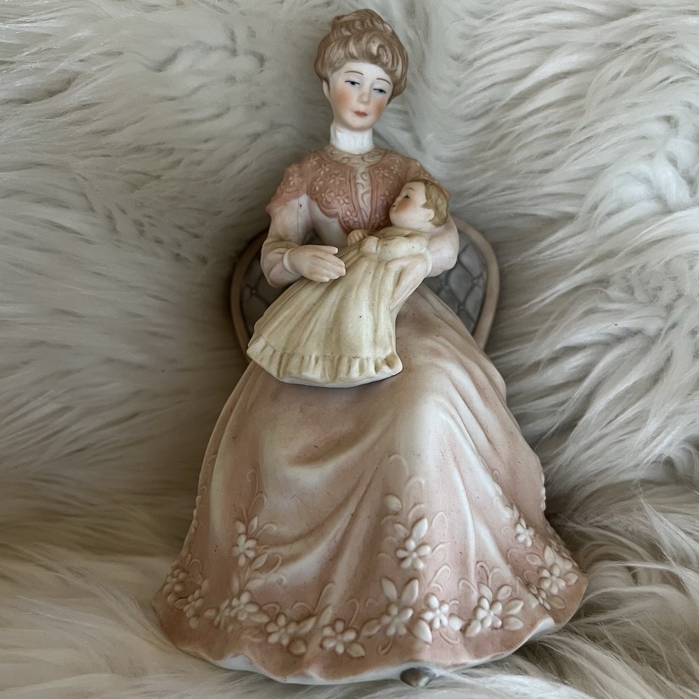Enesco Treasured Memories A Mothers Love Mother and Child Figurine Vintage 1981